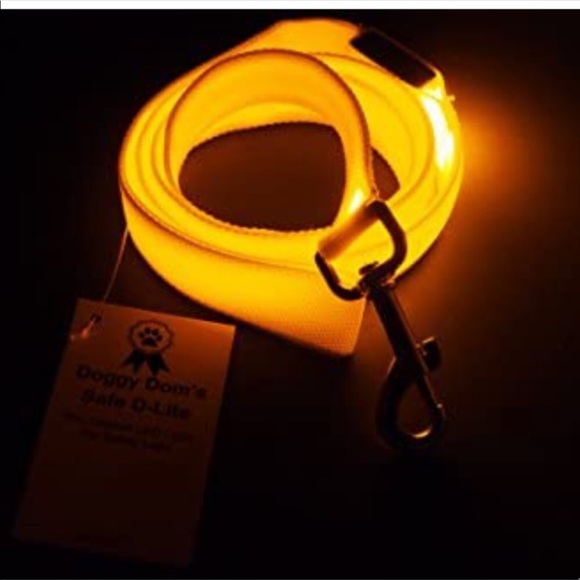 💡 LED Dog Leash and Harness Set Red - Picture 2 of 10